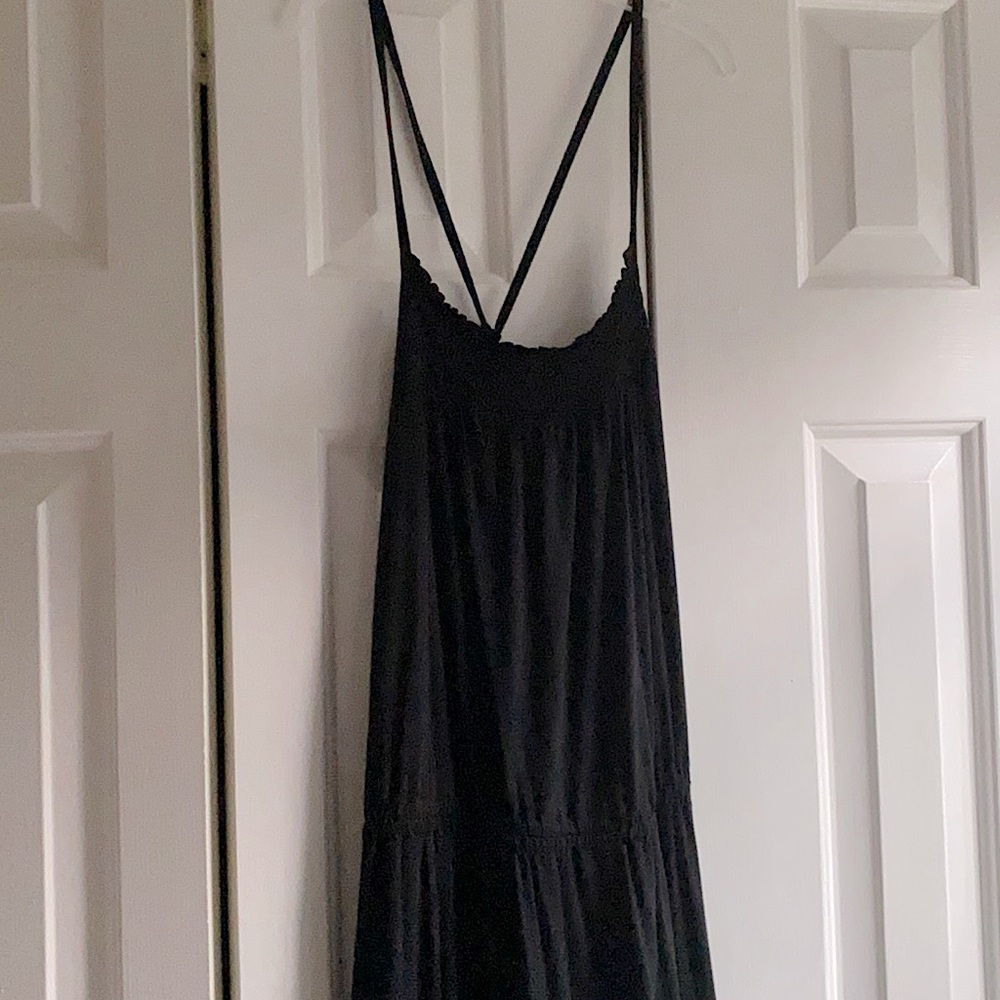 Black high/low Gap strappy dress
